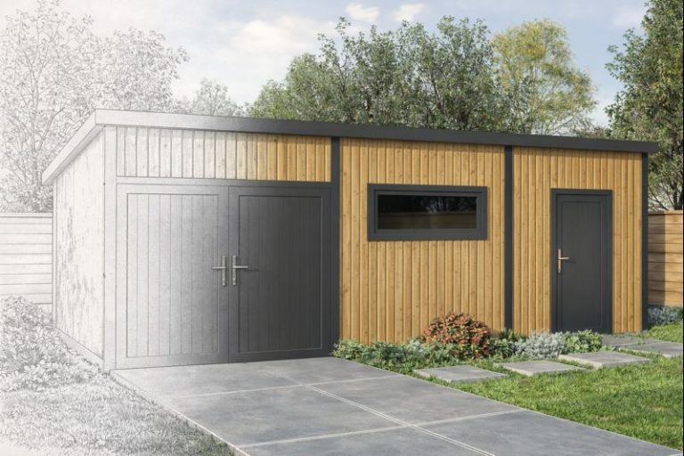 Pent Garages