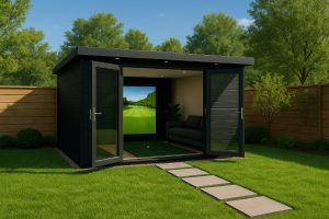 Garden room golf simulators