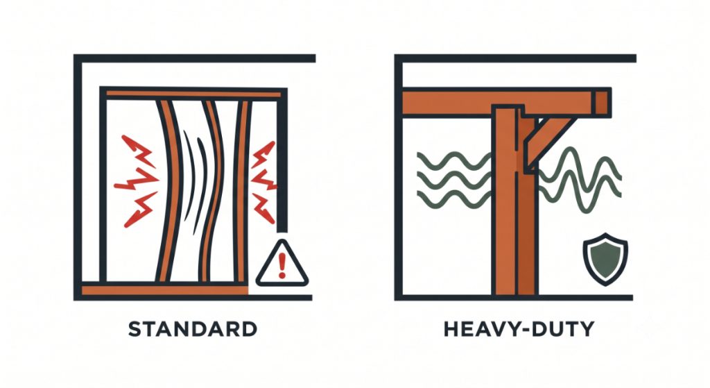 Heavy duty timber workshop